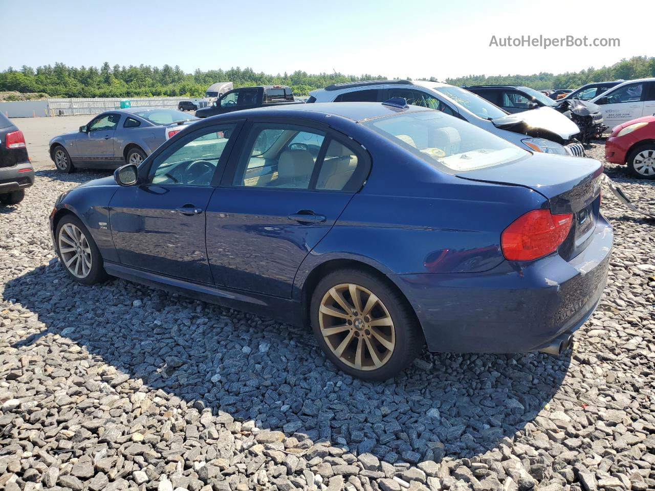 2011 Bmw 328 Xi Sulev Синий vin: WBAPK5G58BNN31389