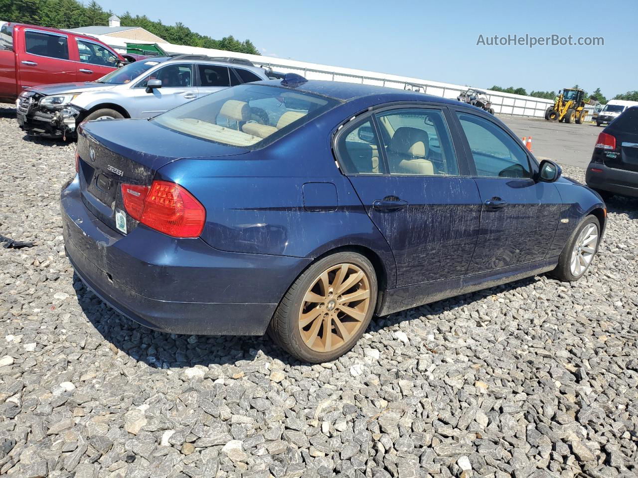 2011 Bmw 328 Xi Sulev Blue vin: WBAPK5G58BNN31389