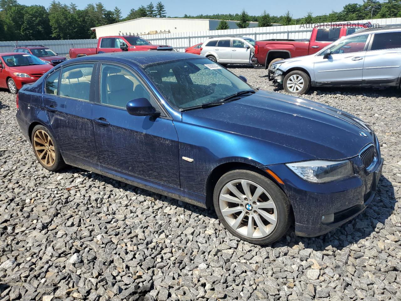 2011 Bmw 328 Xi Sulev Blue vin: WBAPK5G58BNN31389