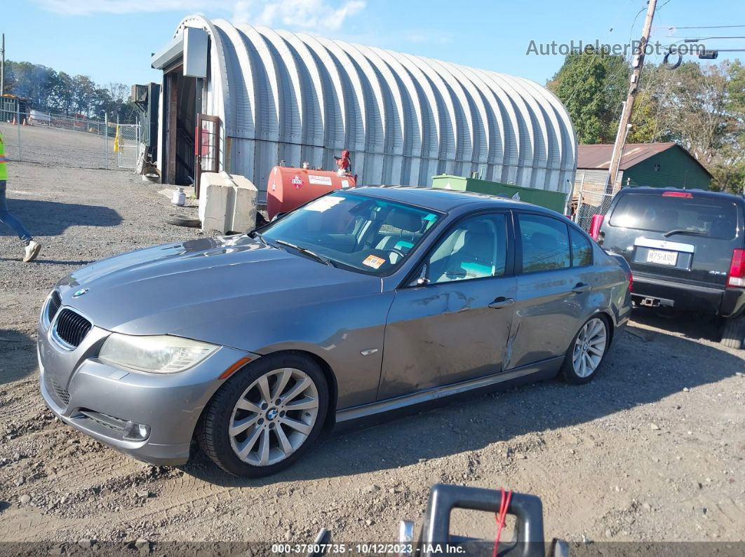 2011 Bmw 3 Series 328i Xdrive Gray vin: WBAPK5G58BNN82309