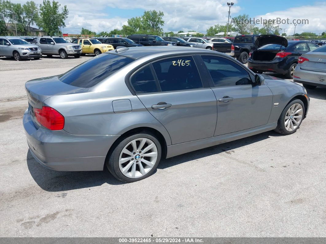 2011 Bmw 328i Xdrive Gray vin: WBAPK7C55BA974866