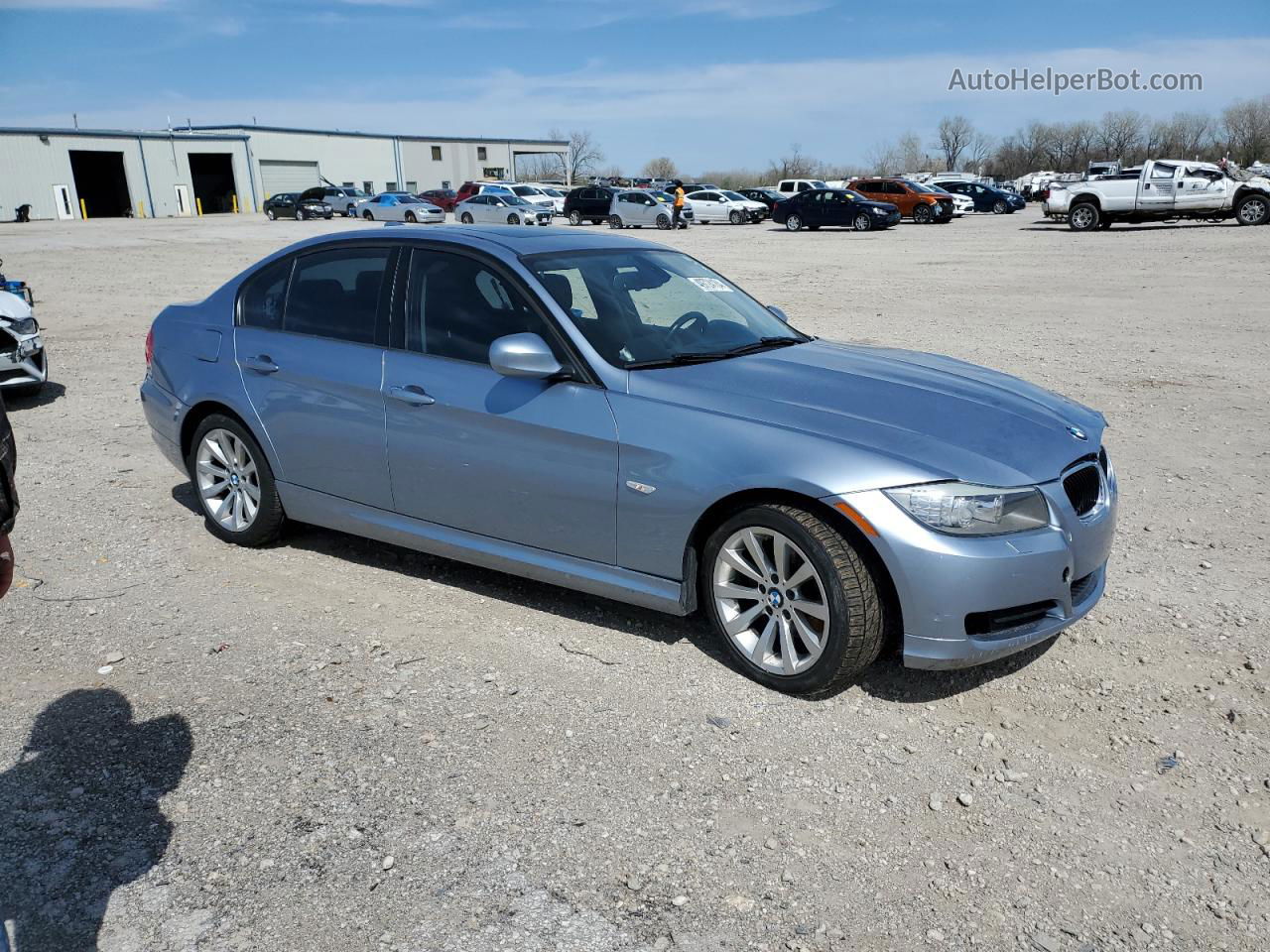 2011 Bmw 328 Xi Синий vin: WBAPK7C55BF195292