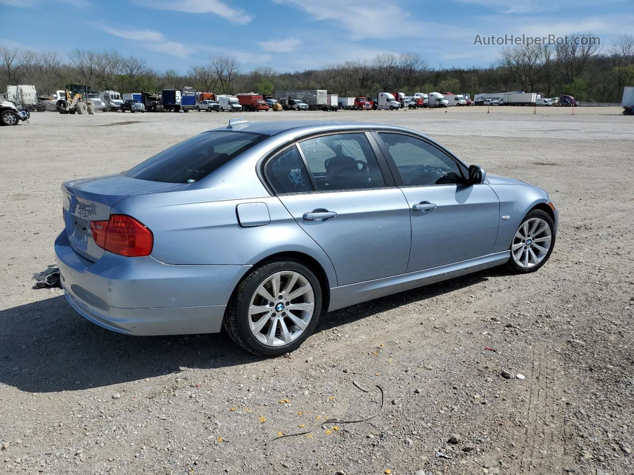 2011 Bmw 328 Xi Синий vin: WBAPK7C55BF195292