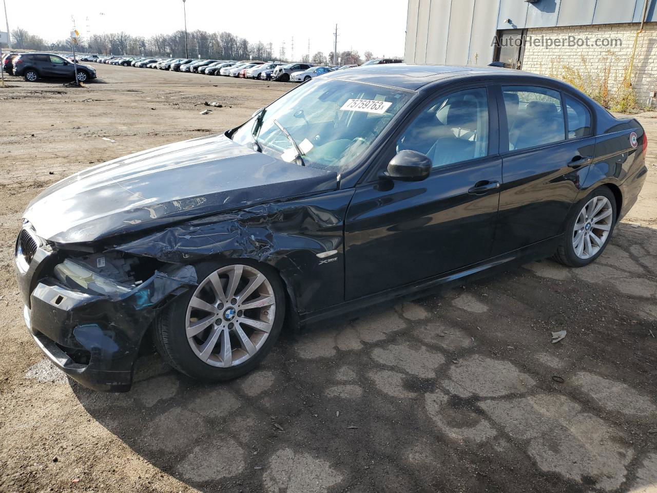 2011 Bmw 328 Xi Черный vin: WBAPK7C57BA971127