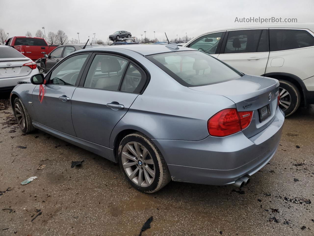 2011 Bmw 328 Xi Blue vin: WBAPK7C58BF087605