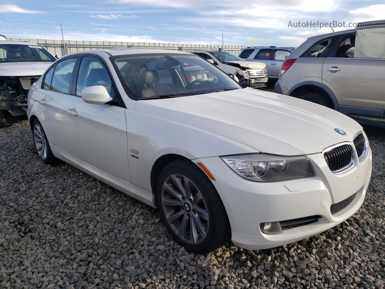 2011 Bmw 328 Xi White vin: WBAPK7G50BNN87340