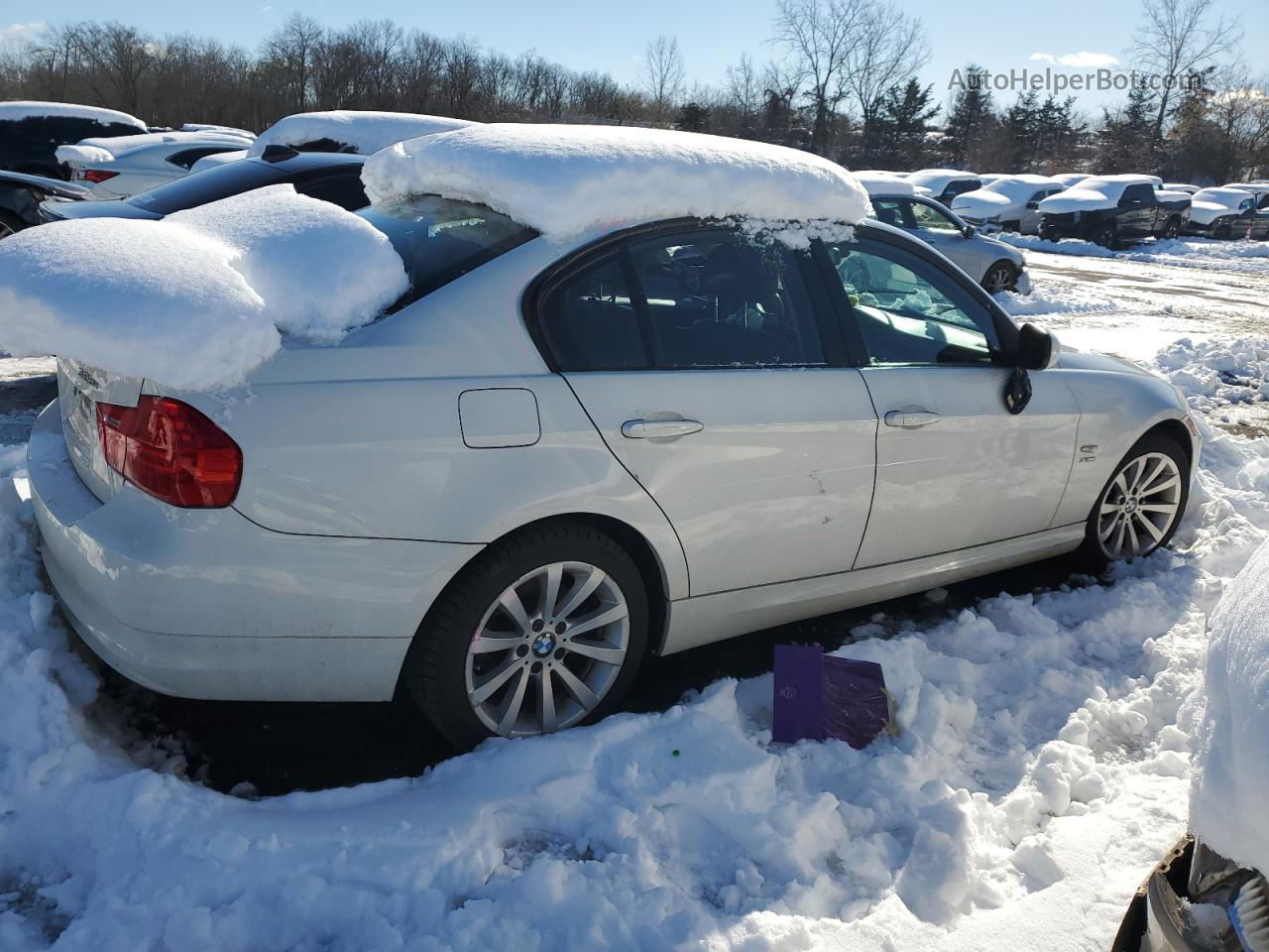 2011 Bmw 328 Xi White vin: WBAPK7G52BNN85279