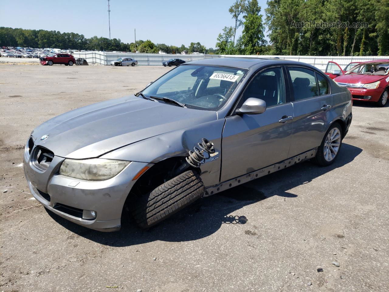 2011 Bmw 328 Xi Gray vin: WBAPK7G5XBNN87023