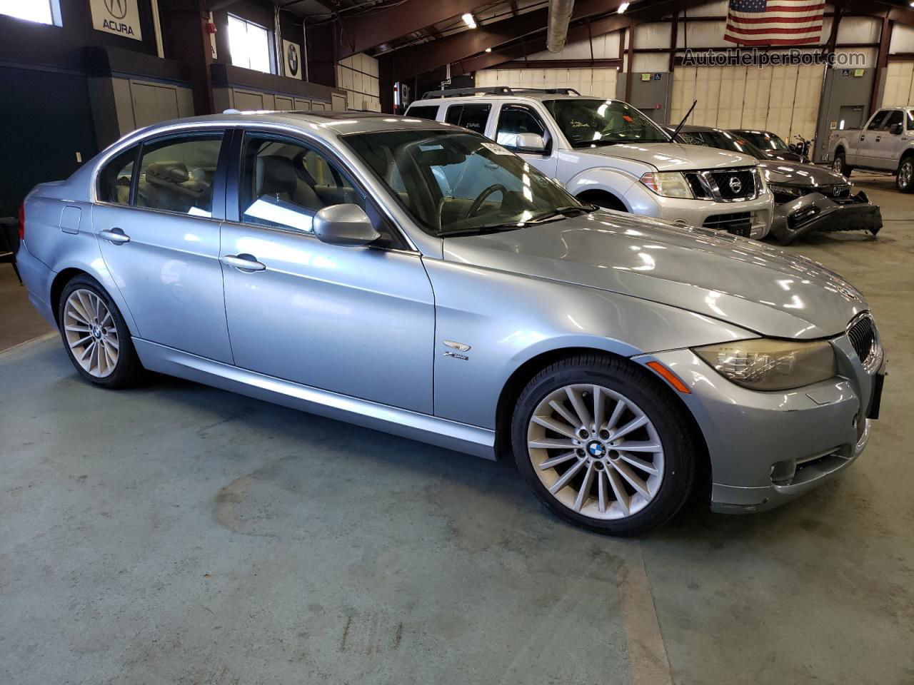 2011 Bmw 335 Xi Blue vin: WBAPL5C55BA917391