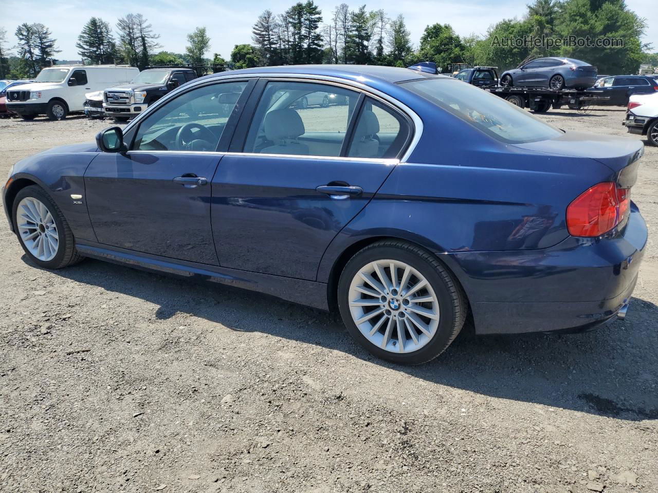 2011 Bmw 335 Xi Blue vin: WBAPL5C59BA920973