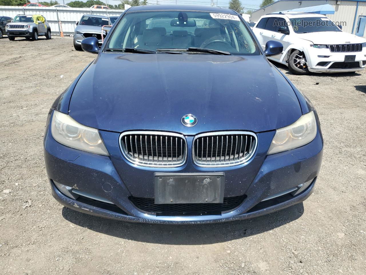 2011 Bmw 335 Xi Синий vin: WBAPL5C59BA920973