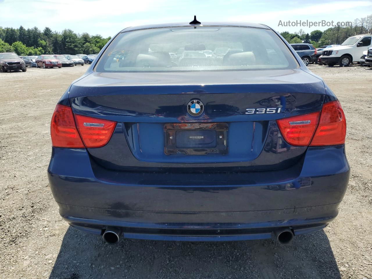 2011 Bmw 335 Xi Синий vin: WBAPL5C59BA920973