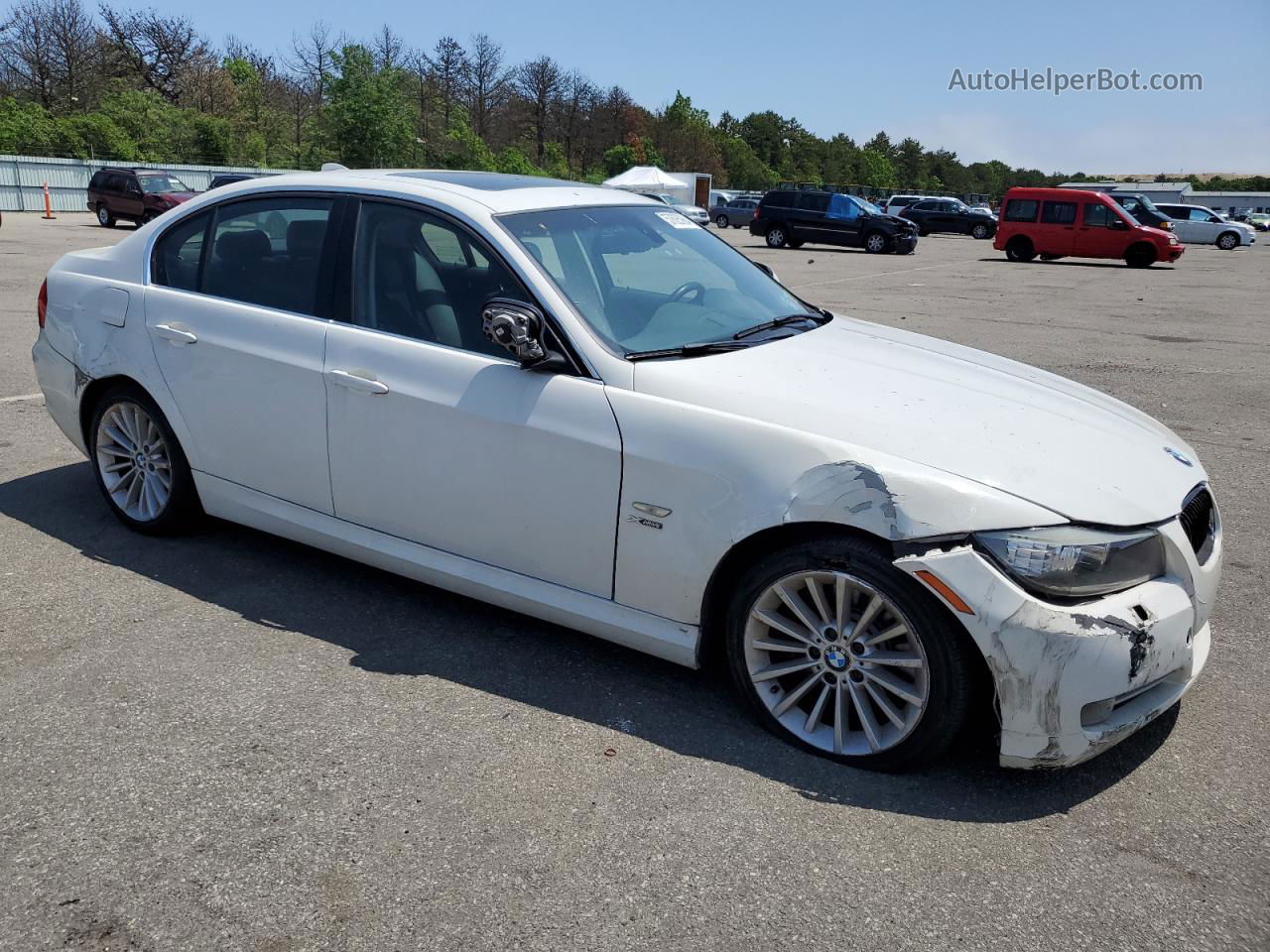 2011 Bmw 335 Xi White vin: WBAPL5G5XBNN22898