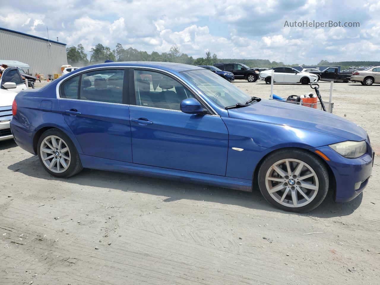 2020 Bmw 335 I Blue vin: WBAPM77579NL88046