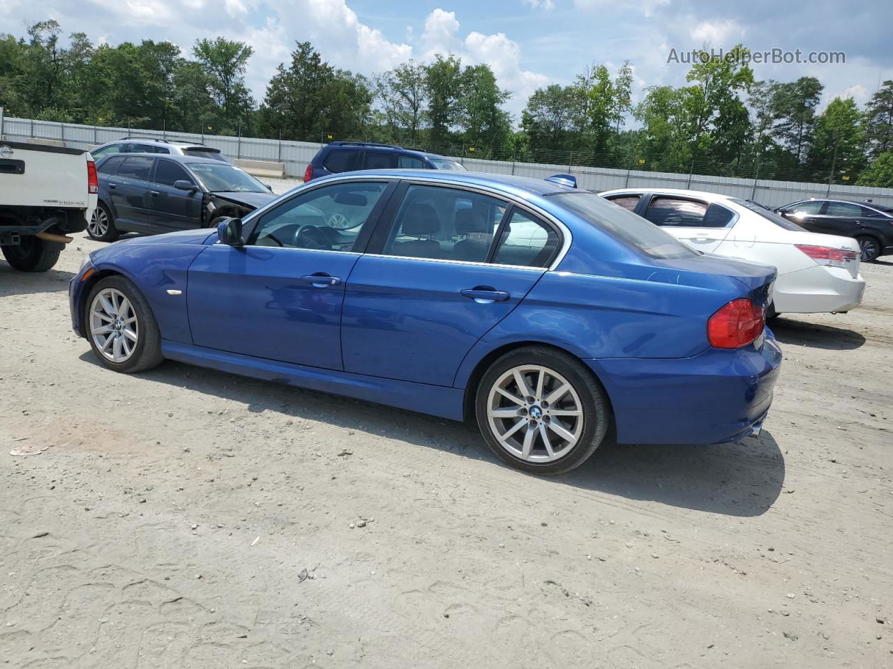 2020 Bmw 335 I Blue vin: WBAPM77579NL88046