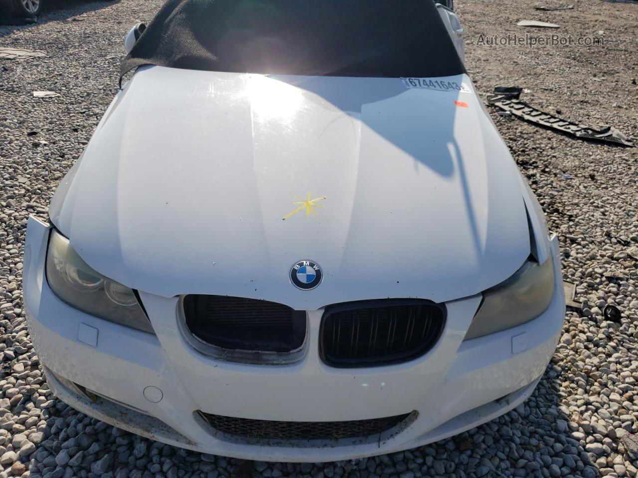 2011 Bmw 335 D White vin: WBAPN7C55BA949473