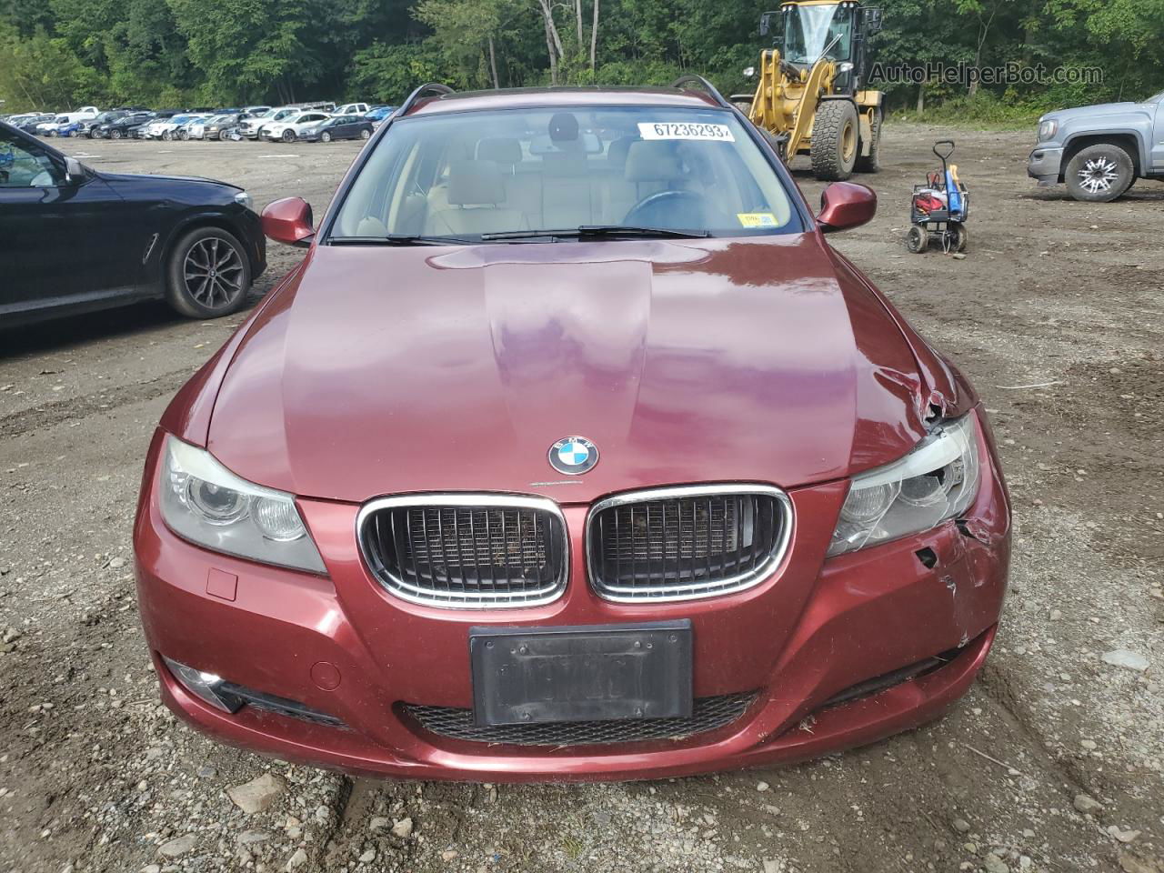 2012 Bmw 328 Xi Red vin: WBAUU3C55CA951255