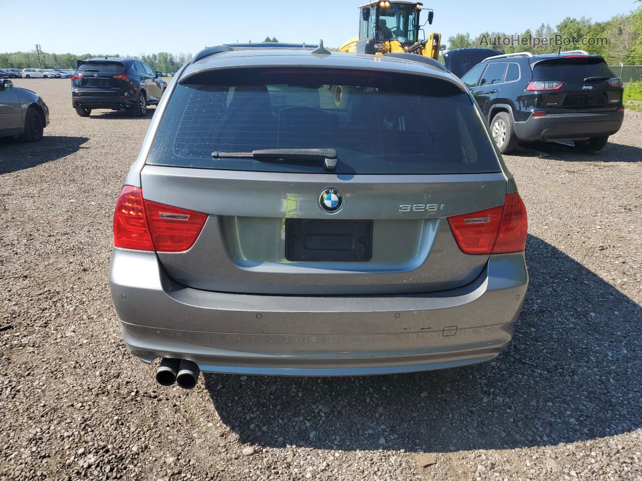 2012 Bmw 328 Xi Gray vin: WBAUU3C57CA543615