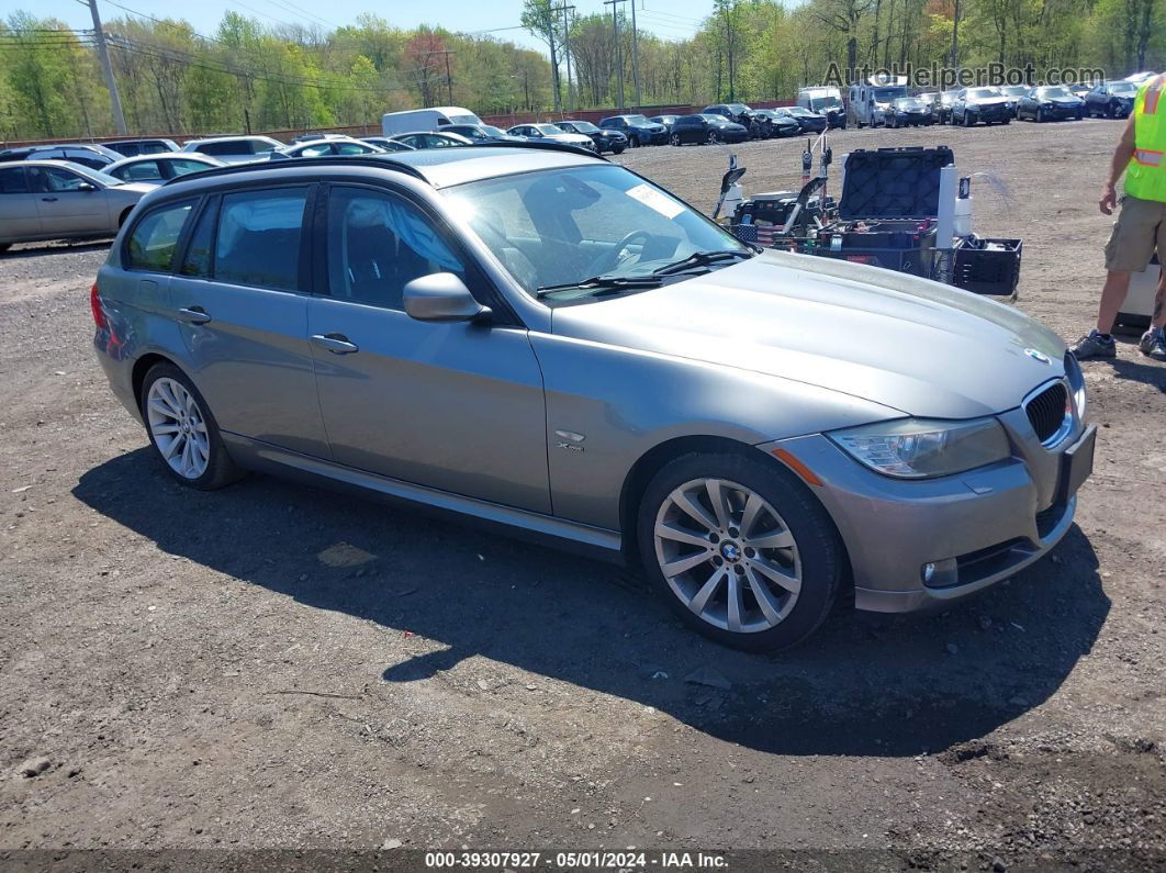 2011 Bmw 328i Xdrive Silver vin: WBAUU3C5XBA541727