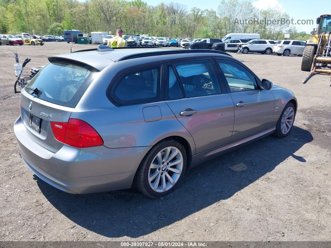 2011 Bmw 328i Xdrive Silver vin: WBAUU3C5XBA541727