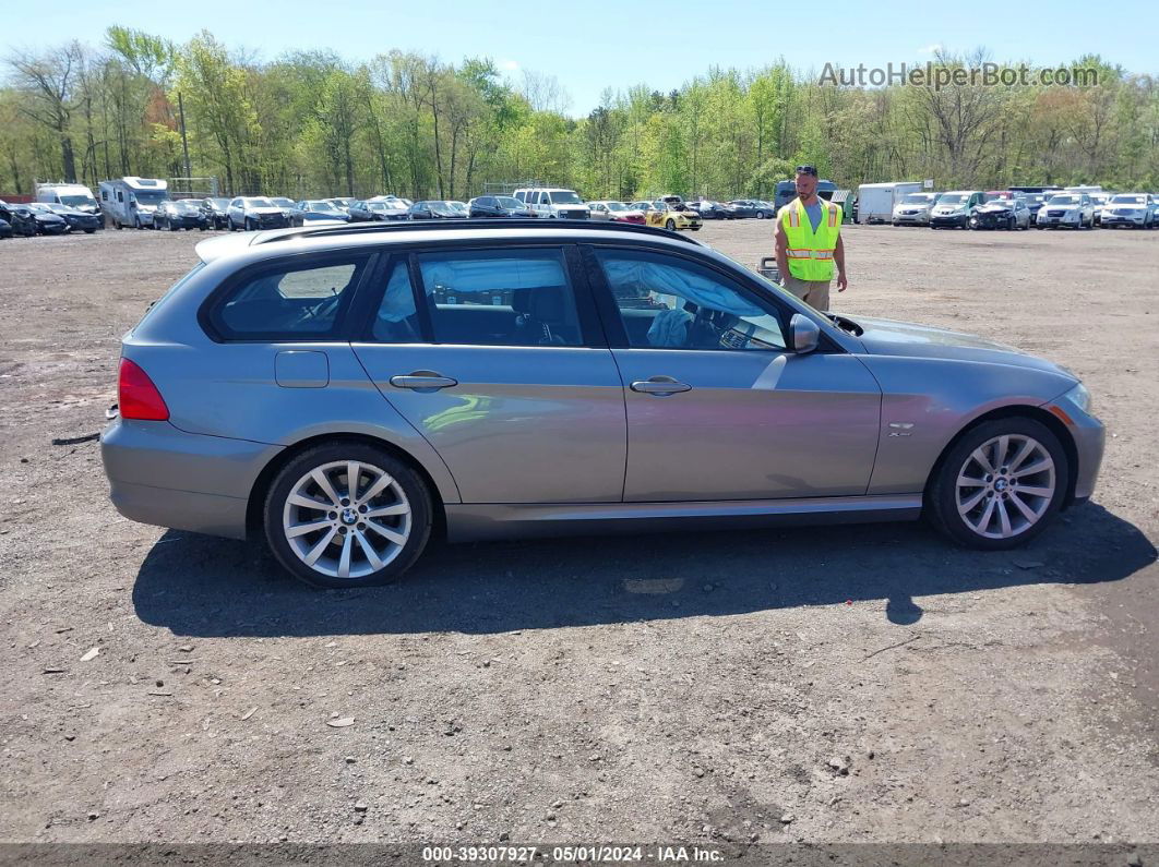 2011 Bmw 328i Xdrive Silver vin: WBAUU3C5XBA541727