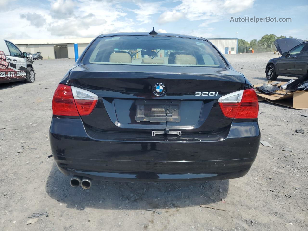 2008 Bmw 328 I Black vin: WBAVA33508K053273