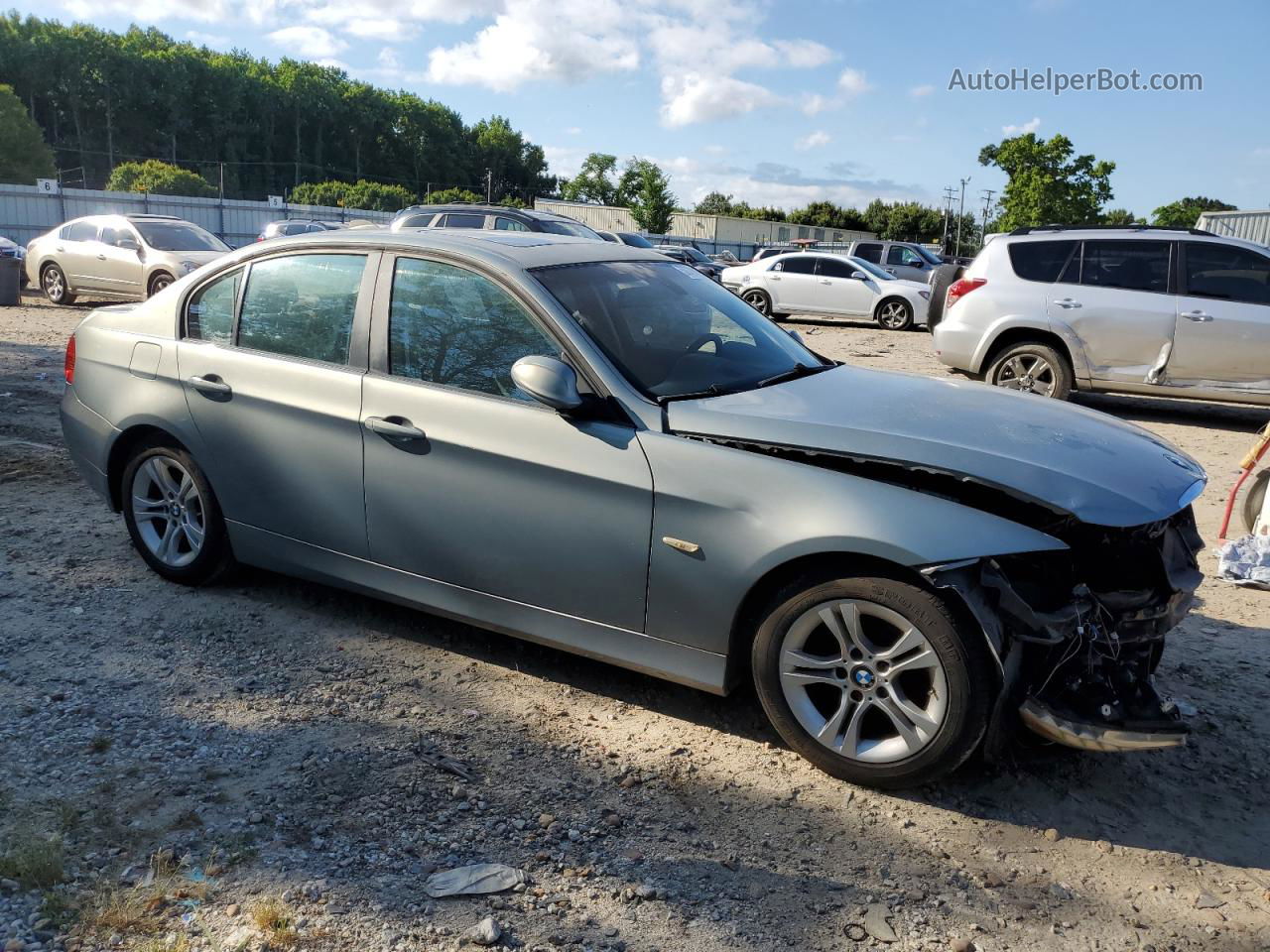 2008 Bmw 328 I Blue vin: WBAVA33508P141971