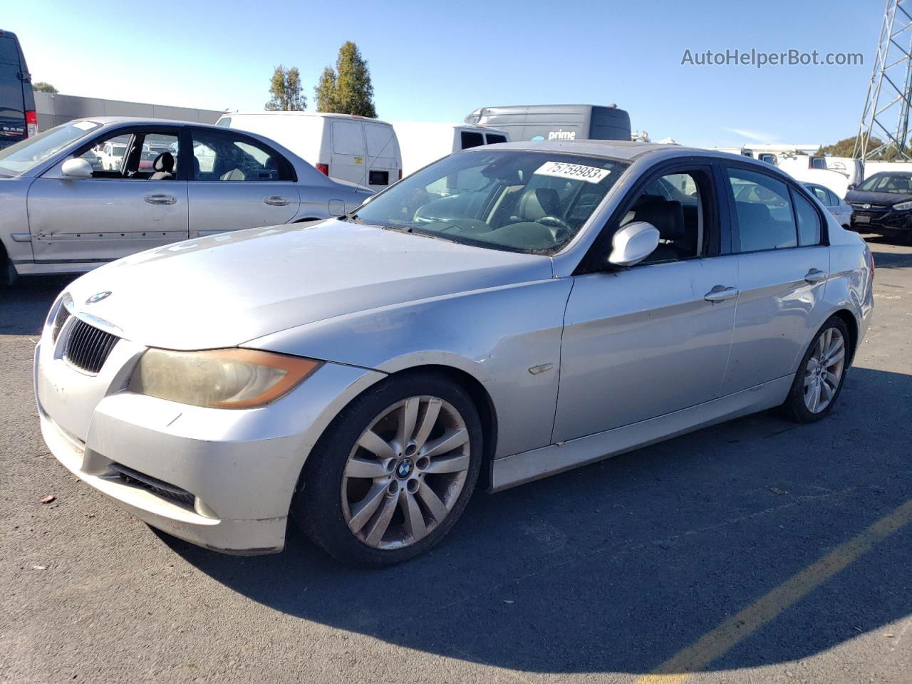 2008 Bmw 328 I Silver vin: WBAVA33518K055629