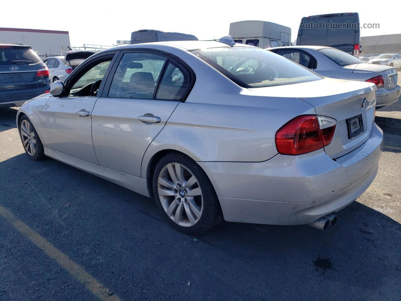 2008 Bmw 328 I Silver vin: WBAVA33518K055629