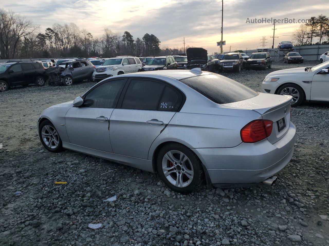 2008 Bmw 328 I Silver vin: WBAVA33518KX84648