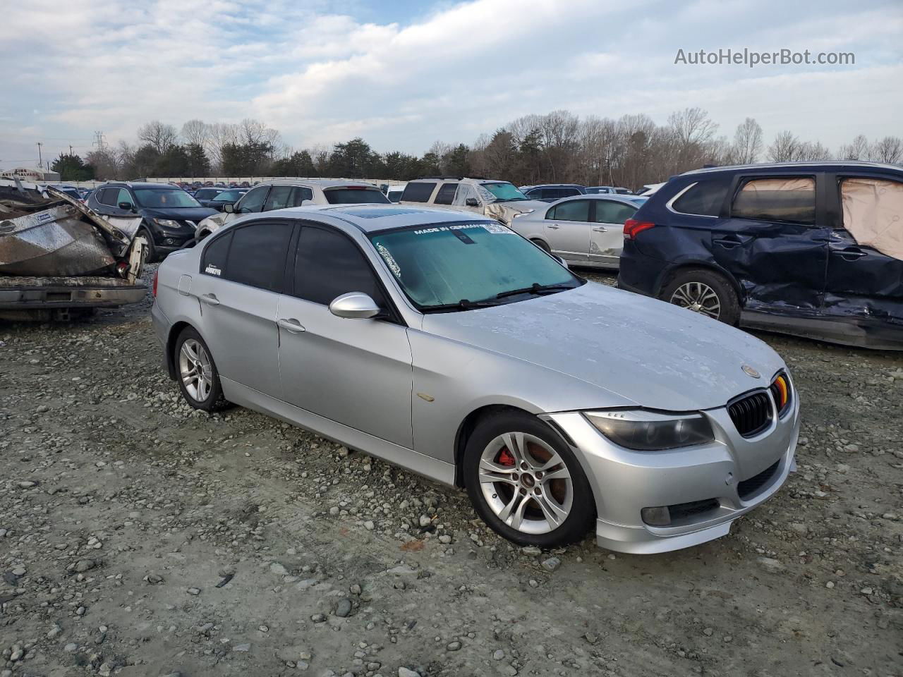 2008 Bmw 328 I Silver vin: WBAVA33518KX84648