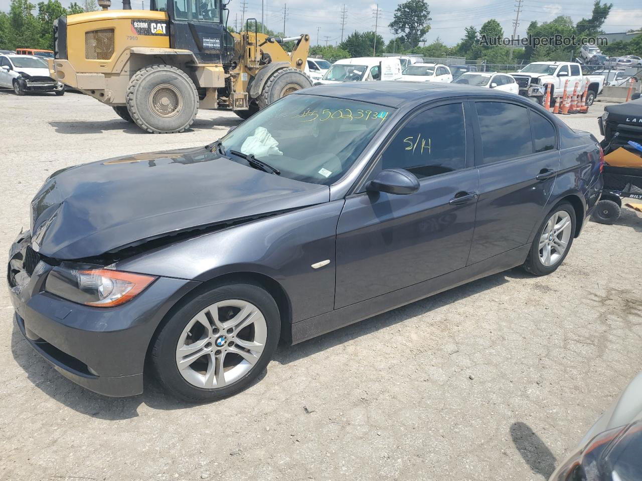 2008 Bmw 328 I Черный vin: WBAVA33528KX87252