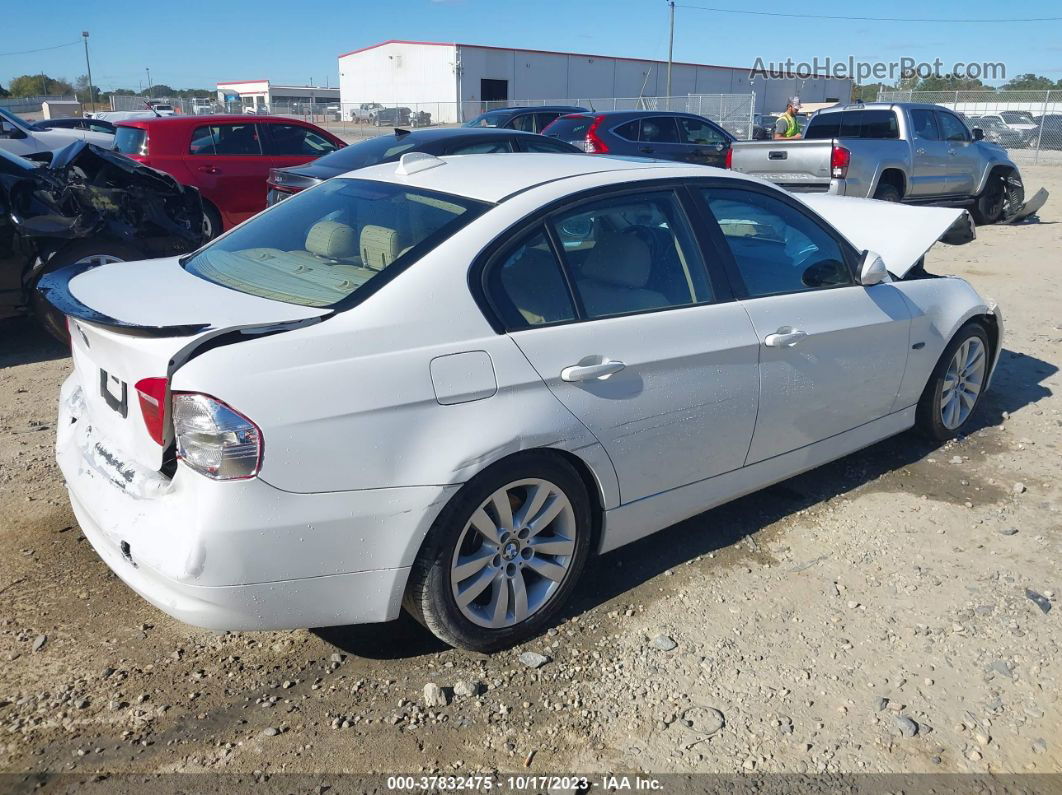 2008 Bmw 328i White vin: WBAVA33538FV66560