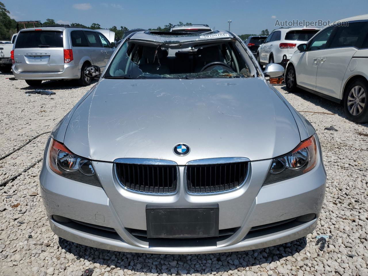 2008 Bmw 328 I Silver vin: WBAVA33538K053090