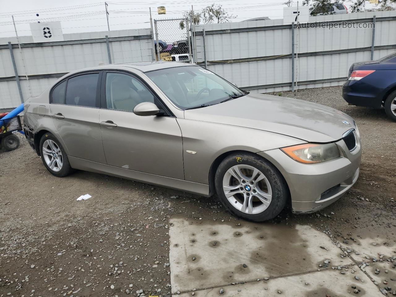 2008 Bmw 328 I Tan vin: WBAVA33538KX87602