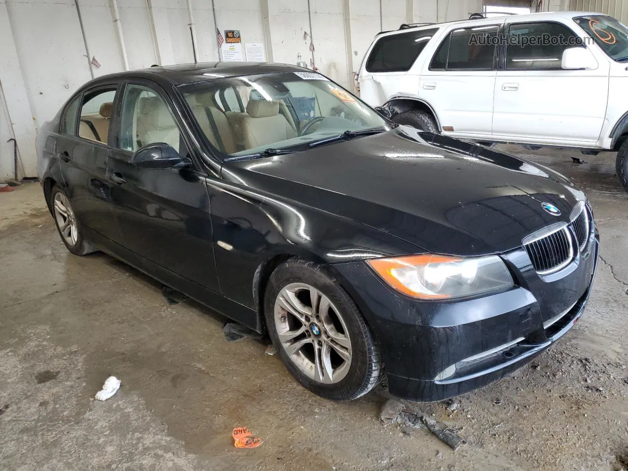 2008 Bmw 328 I Black vin: WBAVA33548KX86474