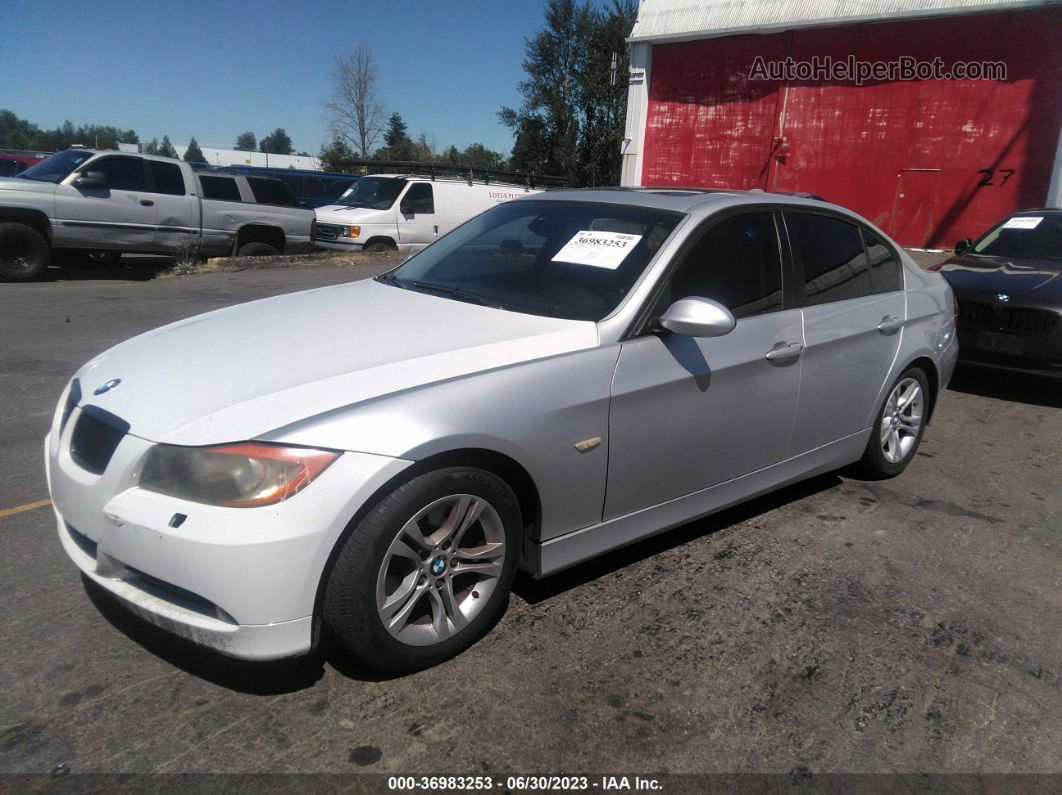 2008 Bmw 3 Series 328i Silver vin: WBAVA33548P142010