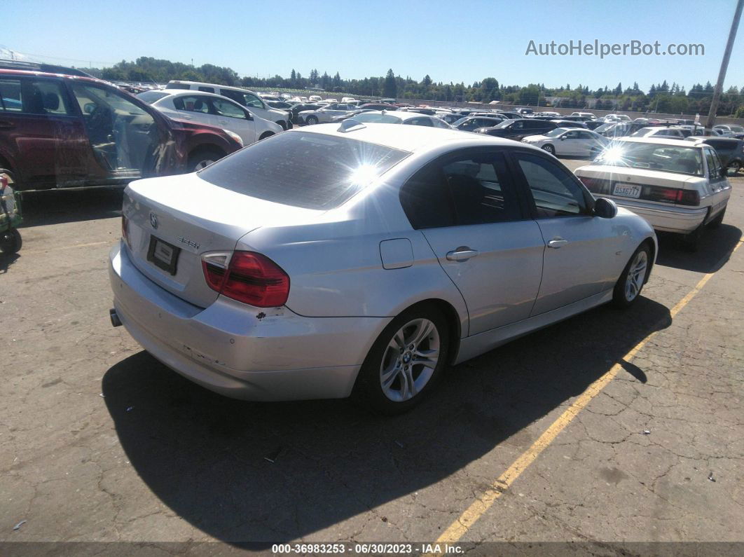 2008 Bmw 3 Series 328i Silver vin: WBAVA33548P142010