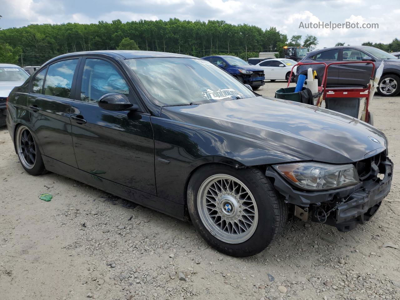 2008 Bmw 328 I Black vin: WBAVA33558FV66754