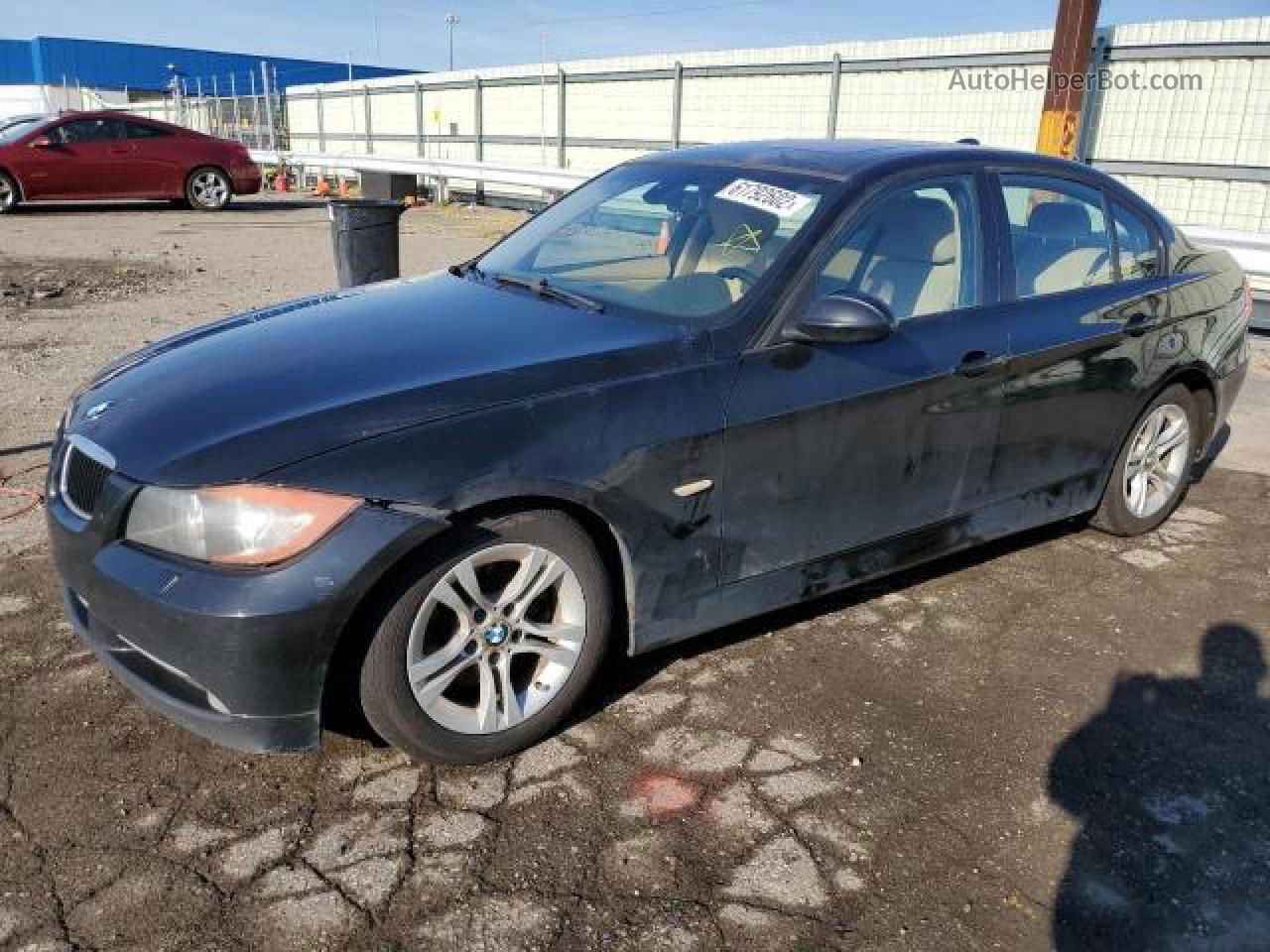 2008 Bmw 328 I Black vin: WBAVA33558K054533