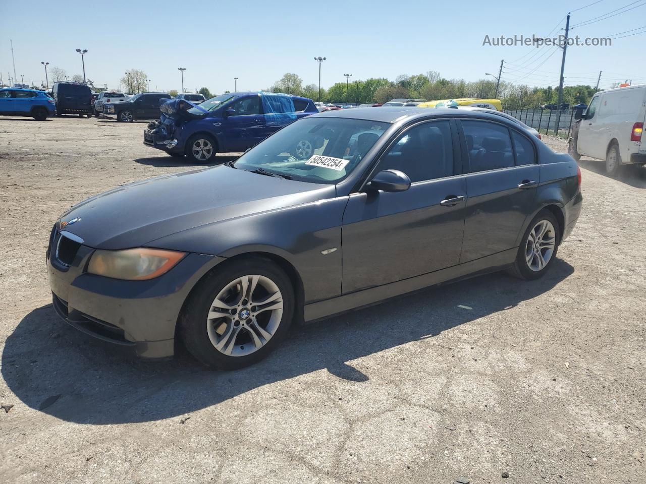 2008 Bmw 328 I Charcoal vin: WBAVA33558P143666