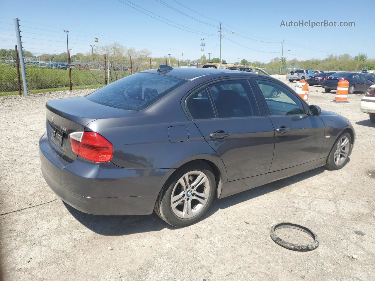 2008 Bmw 328 I Charcoal vin: WBAVA33558P143666