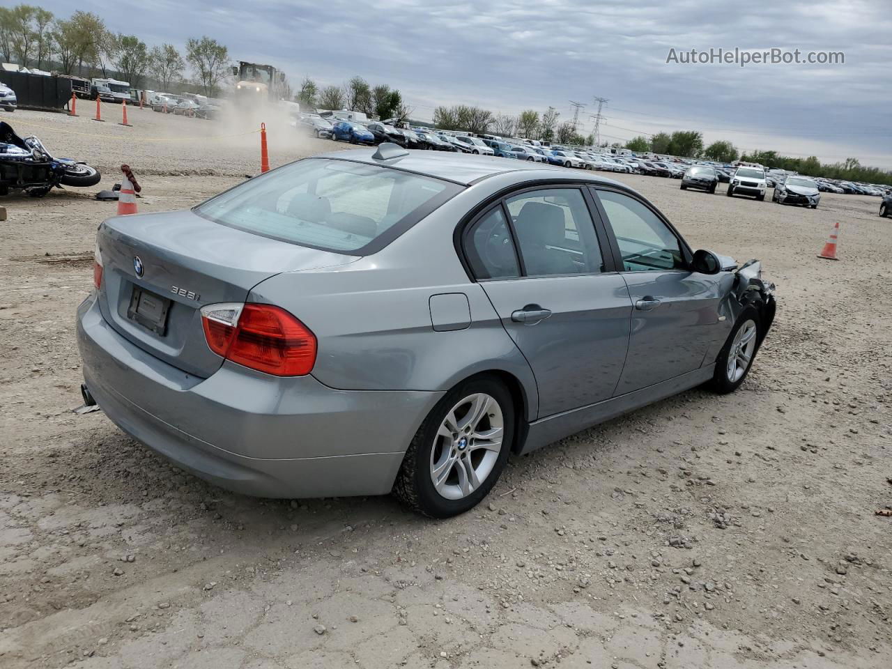 2008 Bmw 328 I Gray vin: WBAVA33568KX84130