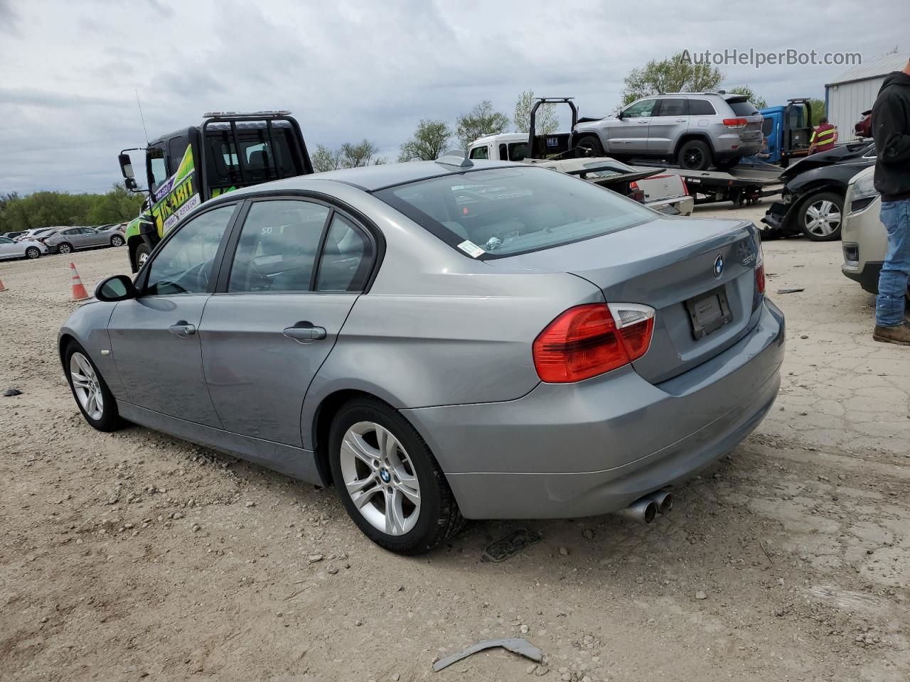 2008 Bmw 328 I Серый vin: WBAVA33568KX84130