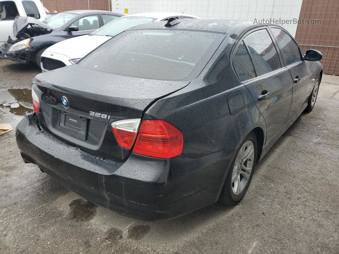 2008 Bmw 328 I Черный vin: WBAVA33568KX87755