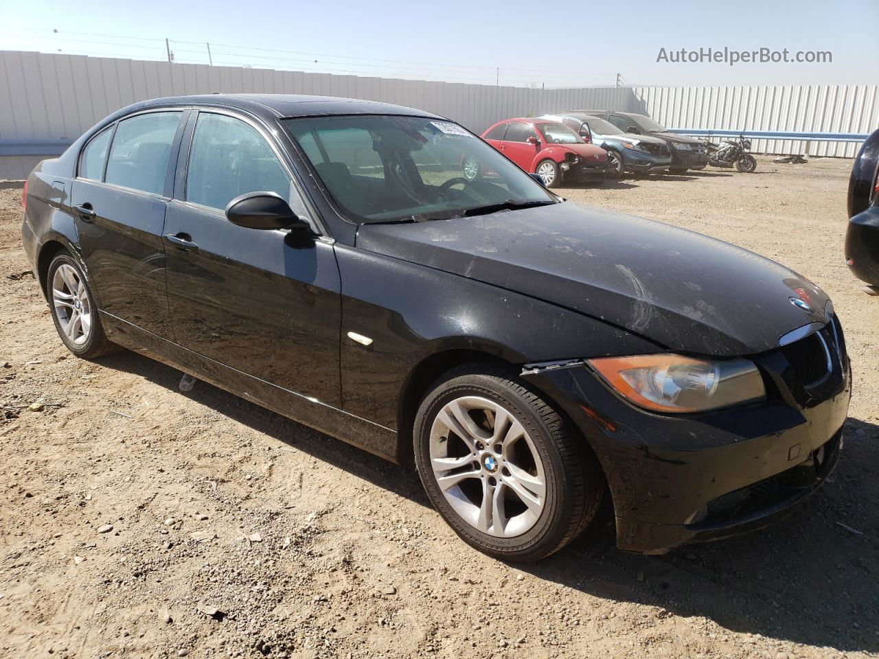 2008 Bmw 328 I Black vin: WBAVA33578KX83987