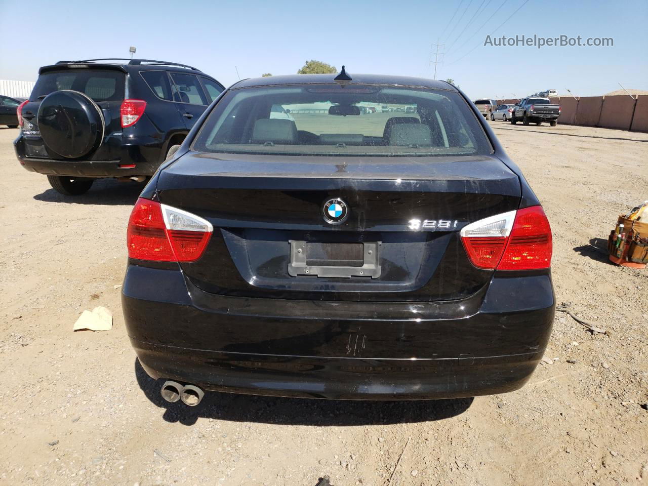 2008 Bmw 328 I Black vin: WBAVA33578KX83987