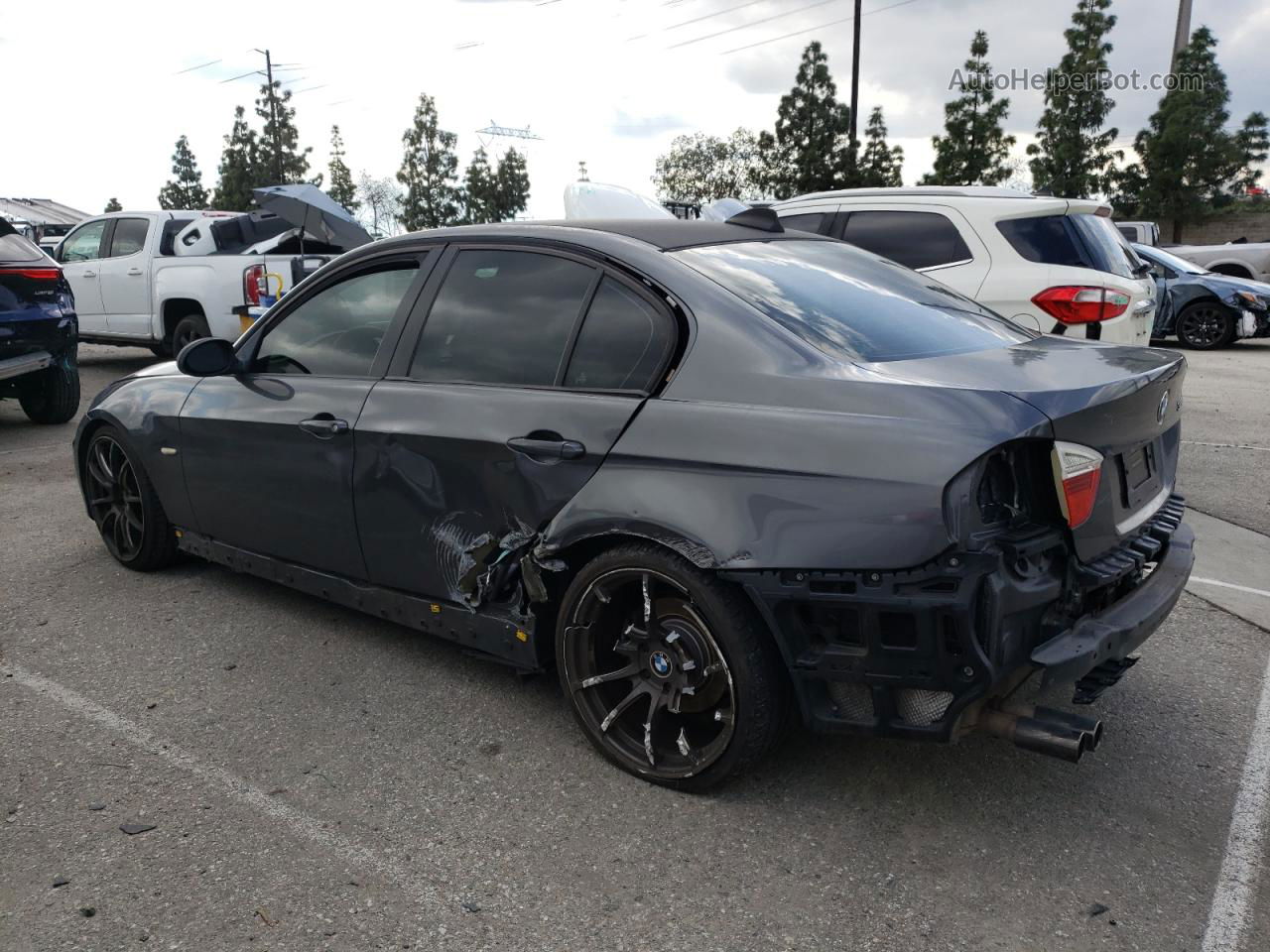 2008 Bmw 328 I Charcoal vin: WBAVA33578KX84783