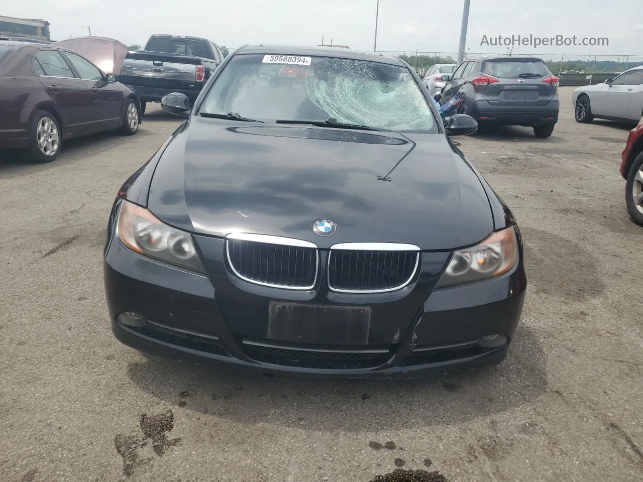 2008 Bmw 328 I Black vin: WBAVA33578KX86954