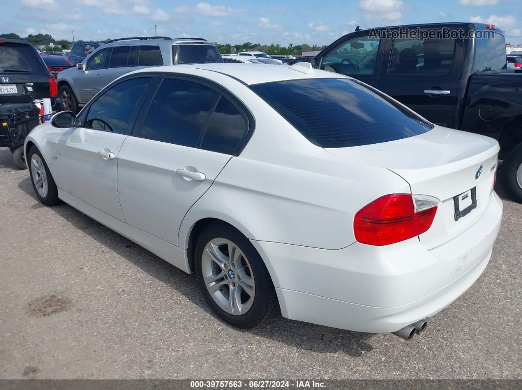 2008 Bmw 328i   White vin: WBAVA33588KX86526